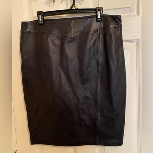 Antonio Melani Frazier genuine fine leather skirt NWT